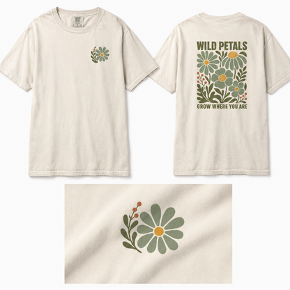 Grow Where You Are Floral T-Shirt — Wild Petals Graphic Tee