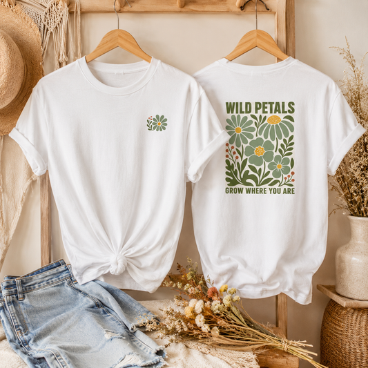 Grow Where You Are Floral T-Shirt — Wild Petals Graphic Tee