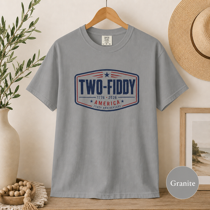 Two-Fiddy America Vintage Patriotic T-Shirt