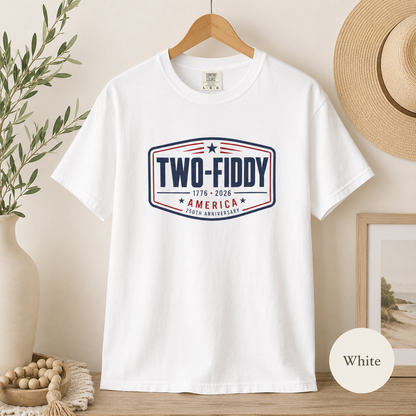 Two-Fiddy America Vintage Patriotic T-Shirt