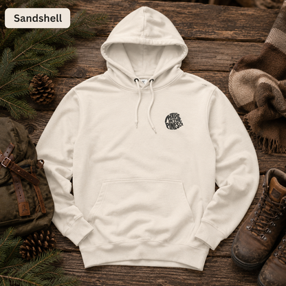 Made in the Pines Embroidered Fleece Hoodie — Minimal Outdoor Pullover
