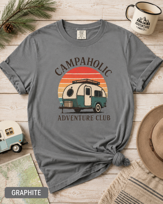 Campaholic Retro Camper T-Shirt