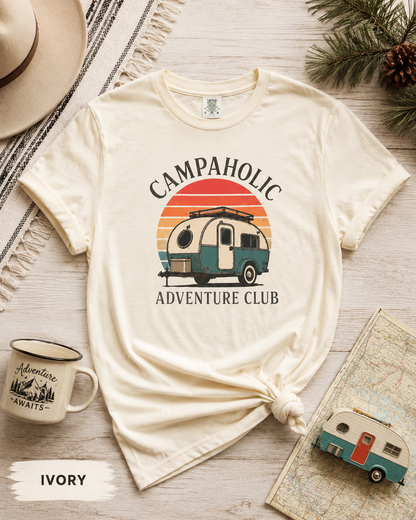 Campaholic Retro Camper T-Shirt