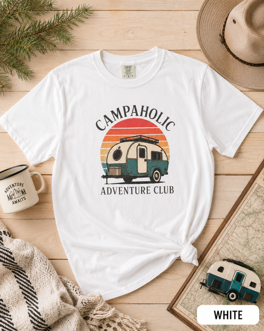 Campaholic Retro Camper T-Shirt