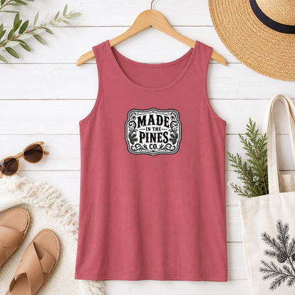 Made in the Pines Vintage Badge Tank Top