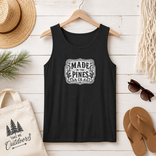 Made in the Pines Vintage Badge Tank Top