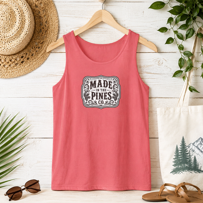 Made in the Pines Vintage Badge Tank Top