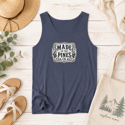 Made in the Pines Vintage Badge Tank Top