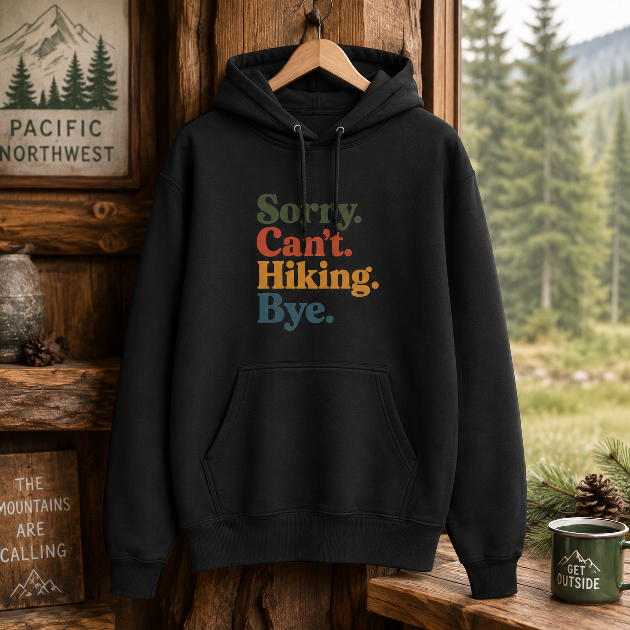 Hiking Bye Fleece Hoodie