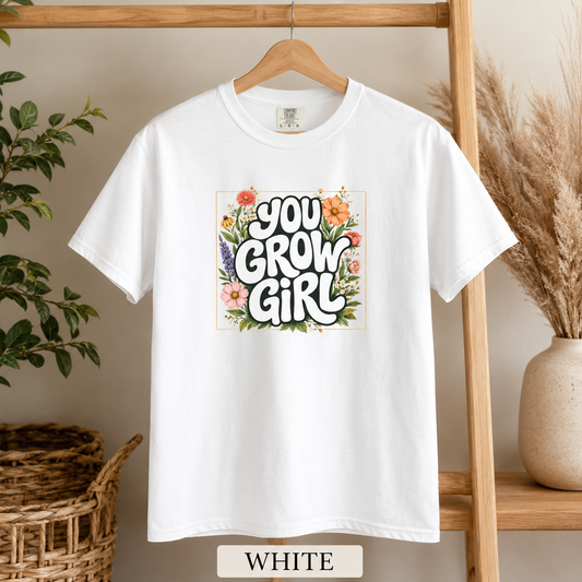 You Grow Girl Retro Design T-shirt