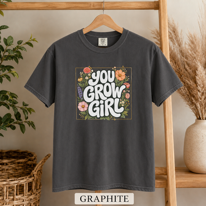 You Grow Girl Retro Design T-shirt