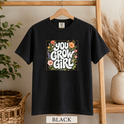 You Grow Girl Retro Design T-shirt
