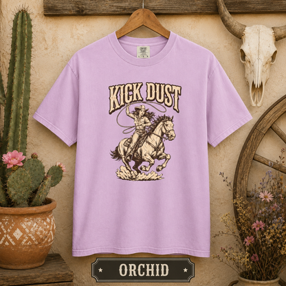 Kick Dust Cowboy T-Shirt — Vintage Western Rodeo Graphic Tee