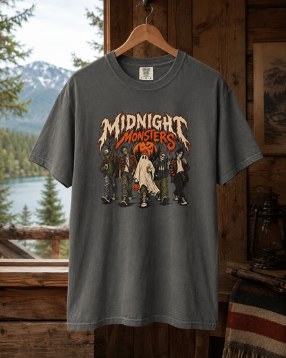 Midnight Monsters T-Shirt — Horror Crew Graphic Tee