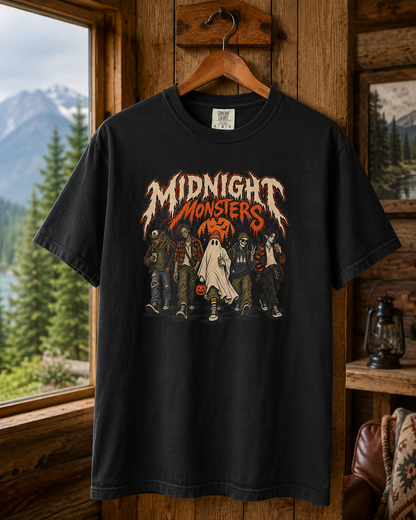 Midnight Monsters T-Shirt — Horror Crew Graphic Tee