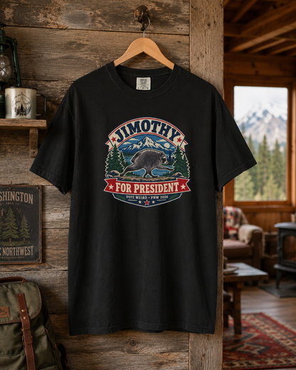 Jimothy For President T-Shirt — Retro Jimothy Campaign Tee