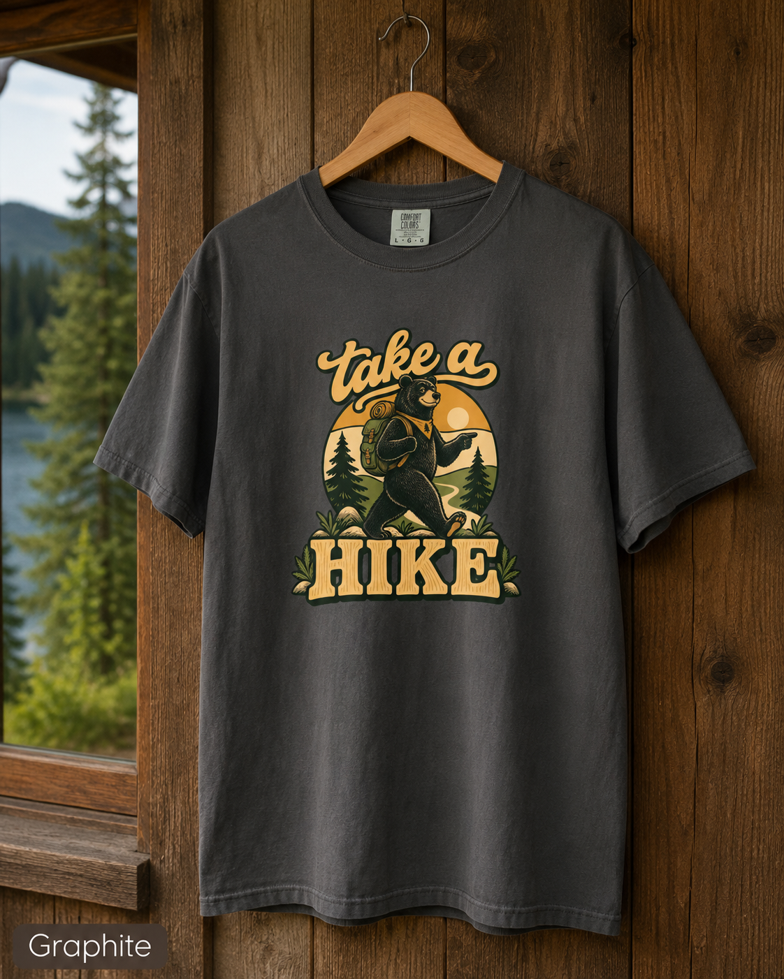 Take a Hike Hiker Graphic T-shirt | Outdoor Adventure Tee