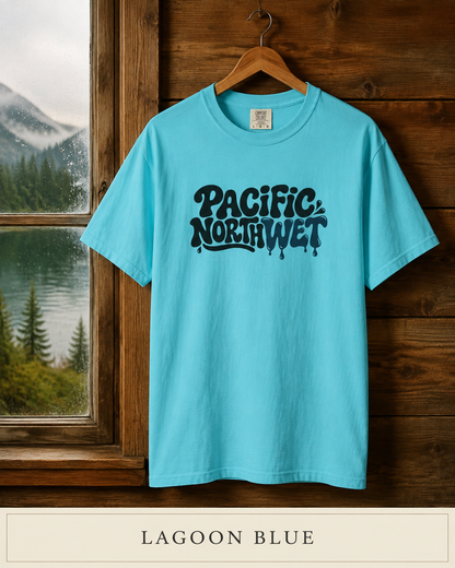Pacific Northwest T-Shirt — Retro Drip Logo Tee