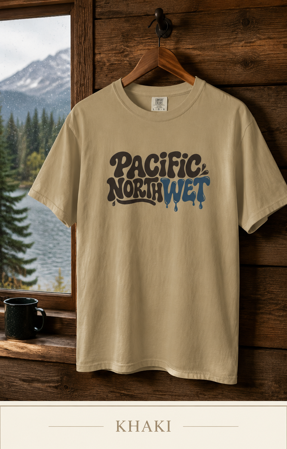 Pacific Northwest T-Shirt — Retro Drip Logo Tee