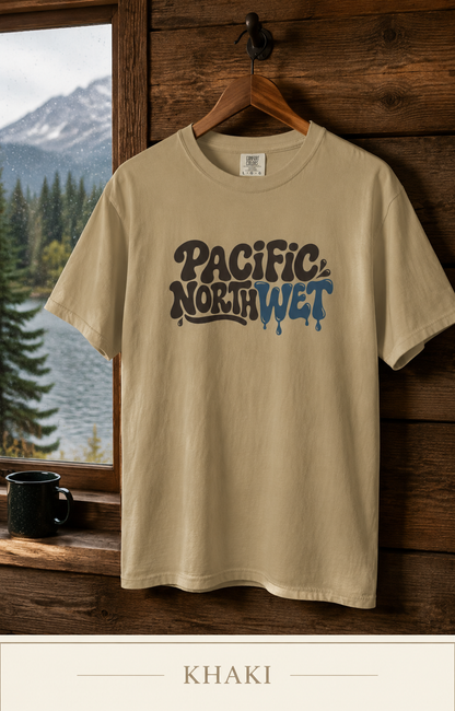 Pacific Northwest T-Shirt — Retro Drip Logo Tee