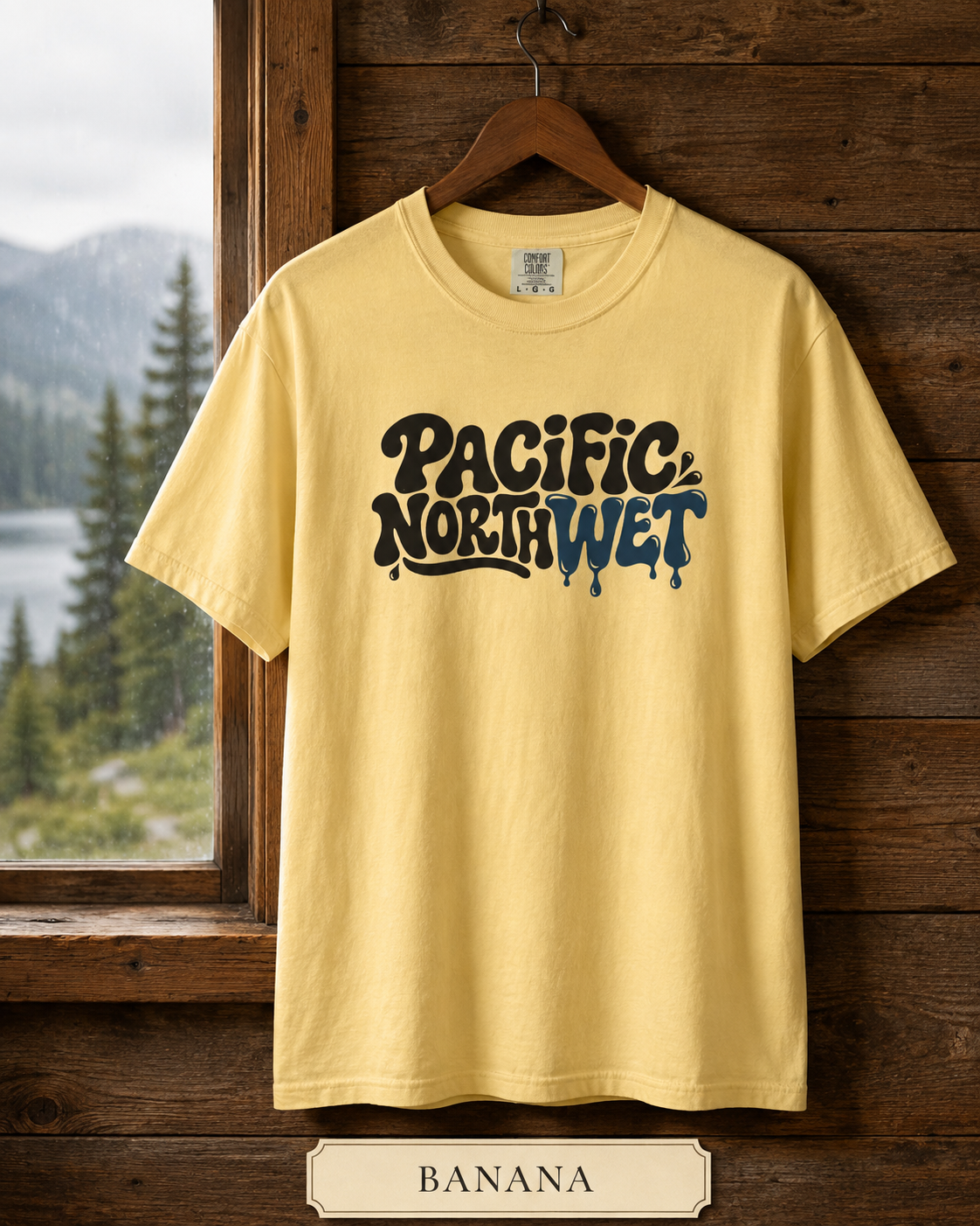 Pacific Northwest T-Shirt — Retro Drip Logo Tee