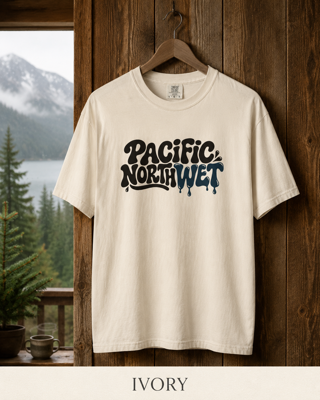 Pacific Northwest T-Shirt — Retro Drip Logo Tee