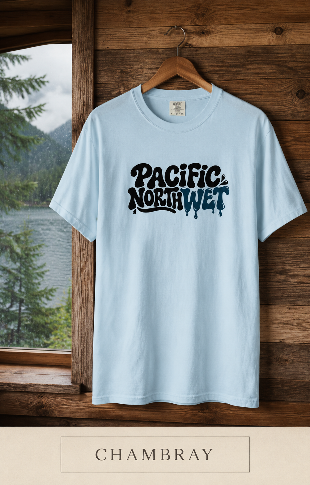 Pacific Northwest T-Shirt — Retro Drip Logo Tee