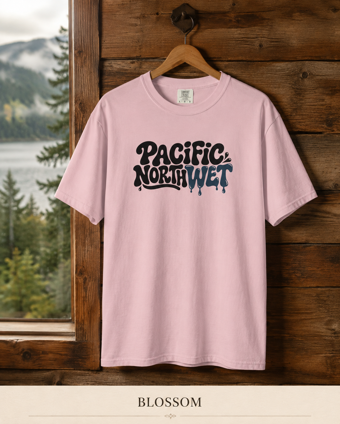 Pacific Northwest T-Shirt — Retro Drip Logo Tee