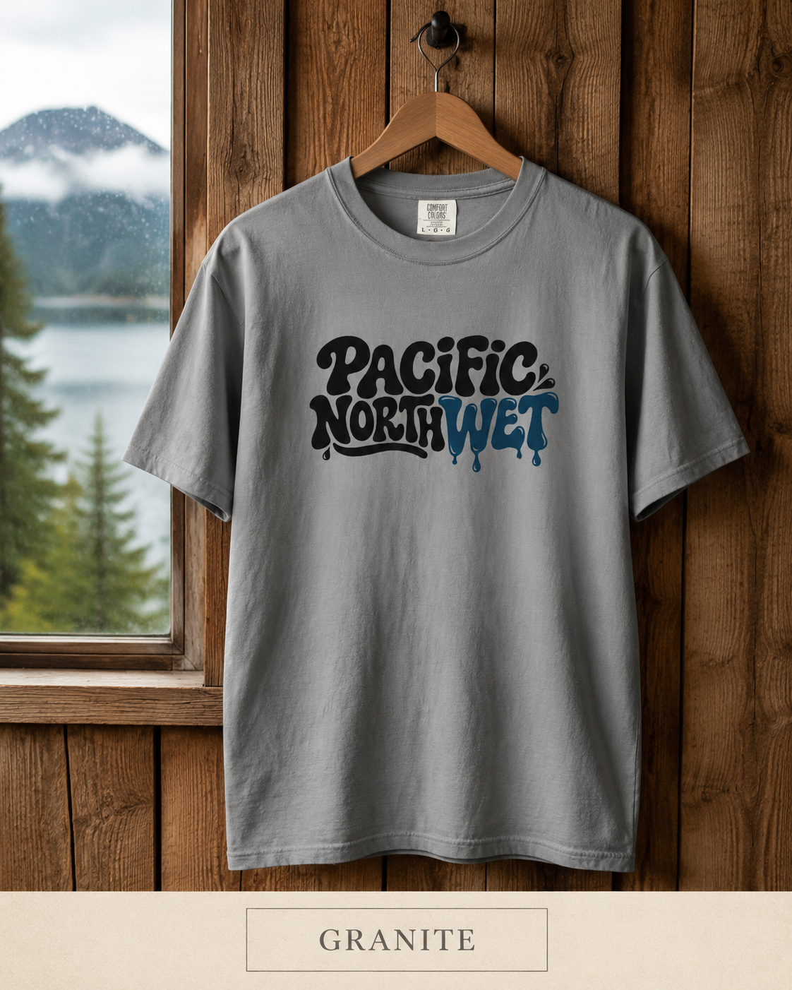 Pacific Northwest T-Shirt — Retro Drip Logo Tee