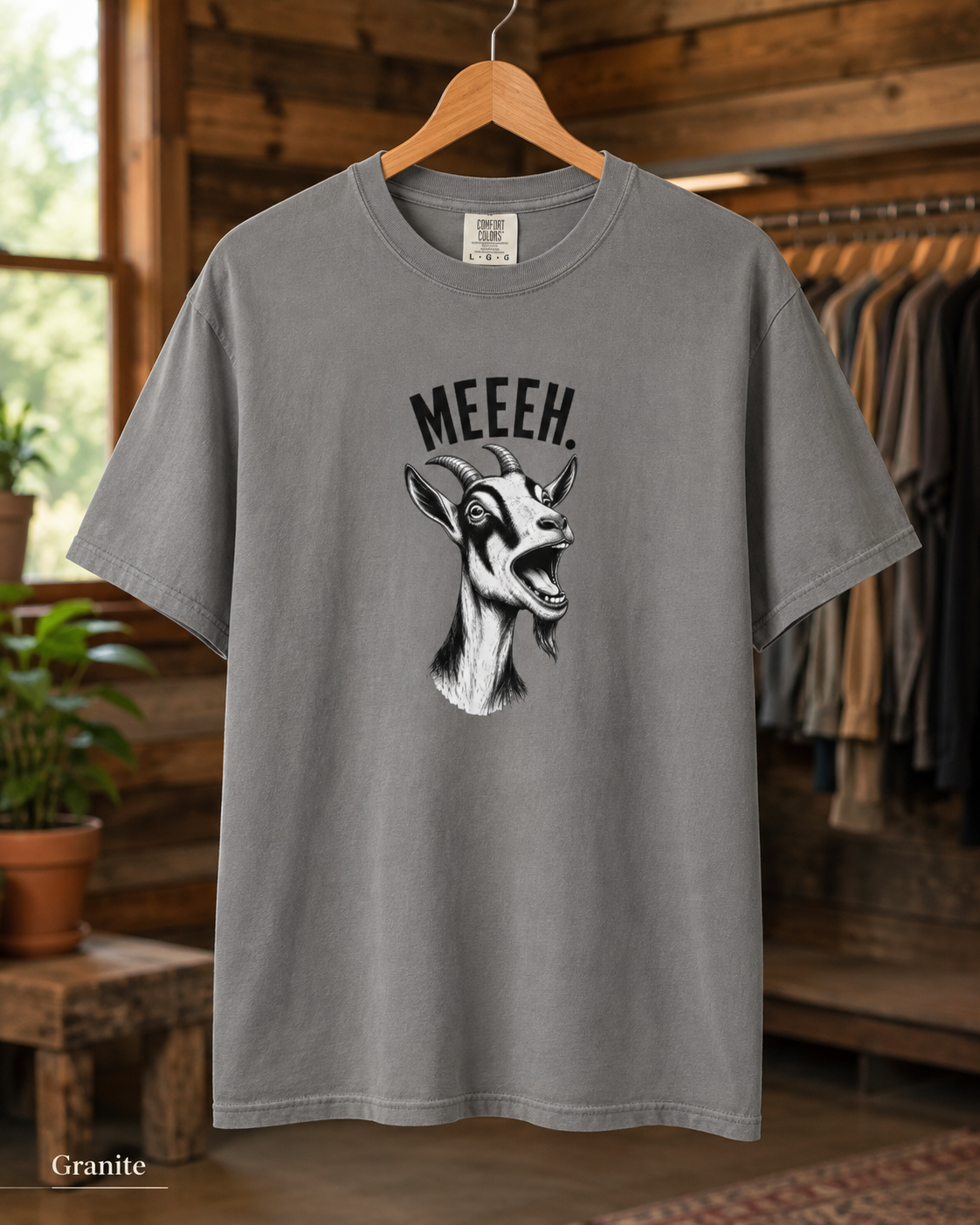 Goat 'Meeeh' Graphic T-Shirt