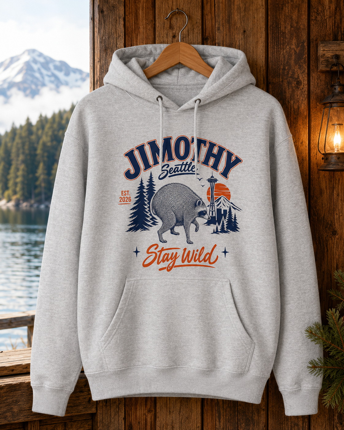 Jimothy Raccoon Hoodie Viral Seattle Raccoon Sweatshirt