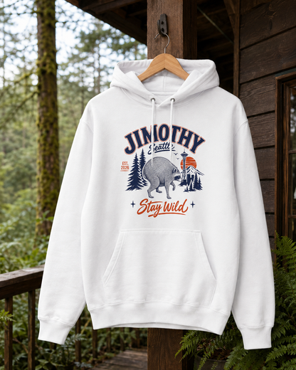 Jimothy Raccoon Hoodie Viral Seattle Raccoon Sweatshirt
