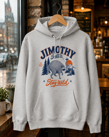 Jimothy Raccoon Hoodie Viral Seattle Raccoon Sweatshirt