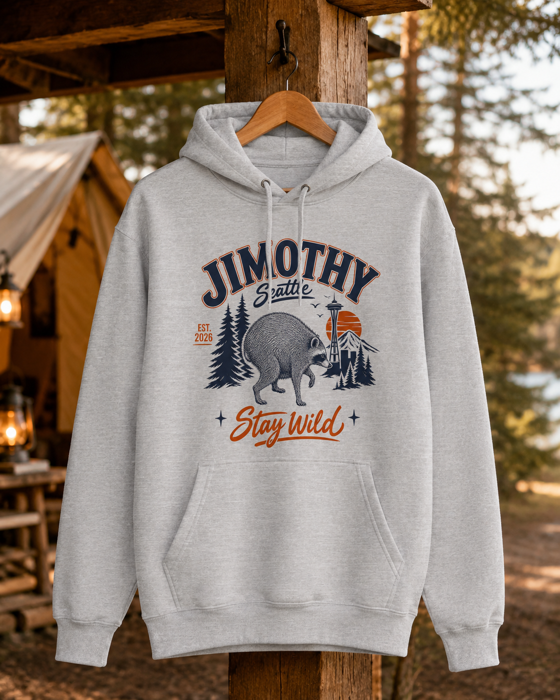 Jimothy Raccoon Hoodie Viral Seattle Raccoon Sweatshirt