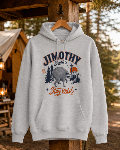 Jimothy Raccoon Hoodie Viral Seattle Raccoon Sweatshirt