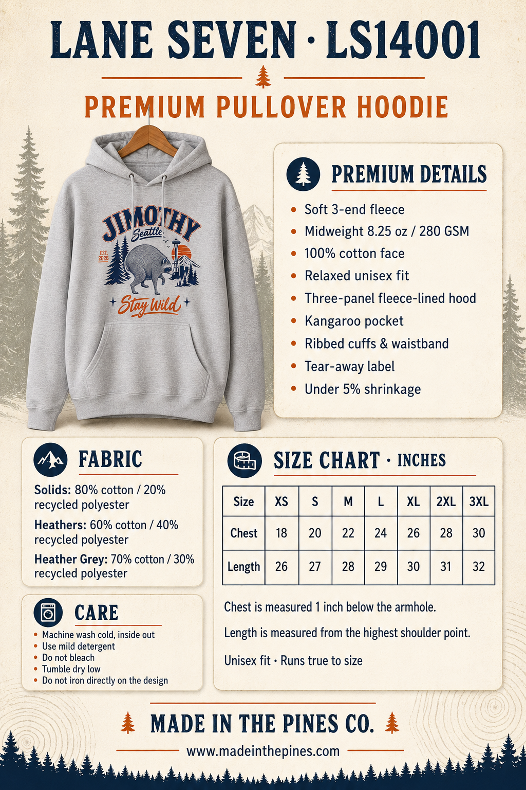 Jimothy Raccoon Hoodie Viral Seattle Raccoon Sweatshirt