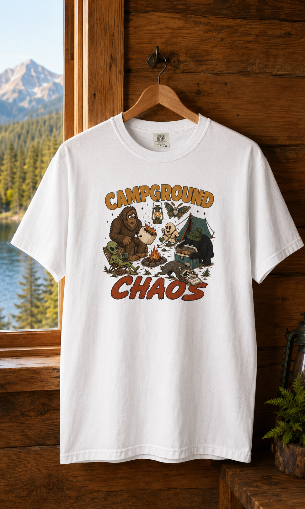 Campground Chaos T-Shirt — Funny Camping Graphic Tee