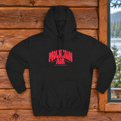 Mountain Air Hoodie, Retro Pacific Northwest Sweatshirt, Groovy PNW Pullover, Hiking & Camping Lover Gift