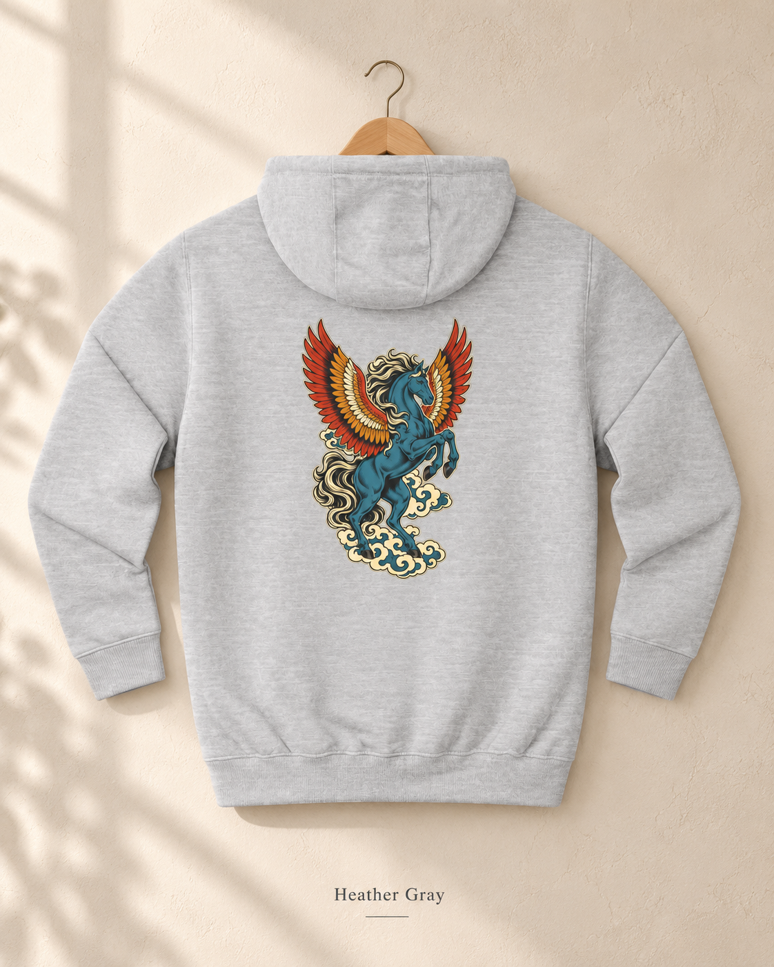 Pegasus Wings Hoodie — Mythical Winged Horse Graphic Hoodie