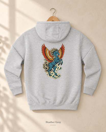 Pegasus Wings Hoodie — Mythical Winged Horse Graphic Hoodie