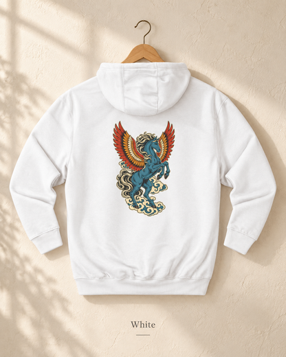 Pegasus Wings Hoodie — Mythical Winged Horse Graphic Hoodie