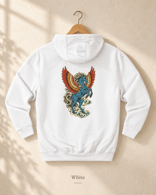 Pegasus Wings Hoodie — Mythical Winged Horse Graphic Hoodie
