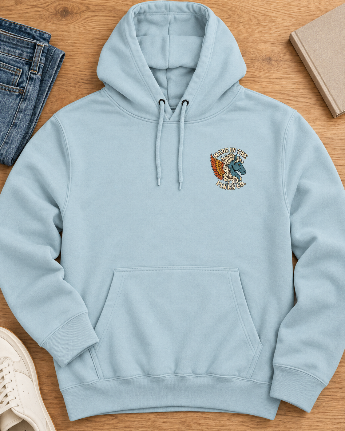 Pegasus Wings Hoodie — Mythical Winged Horse Graphic Hoodie