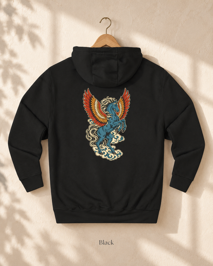 Pegasus Wings Hoodie — Mythical Winged Horse Graphic Hoodie