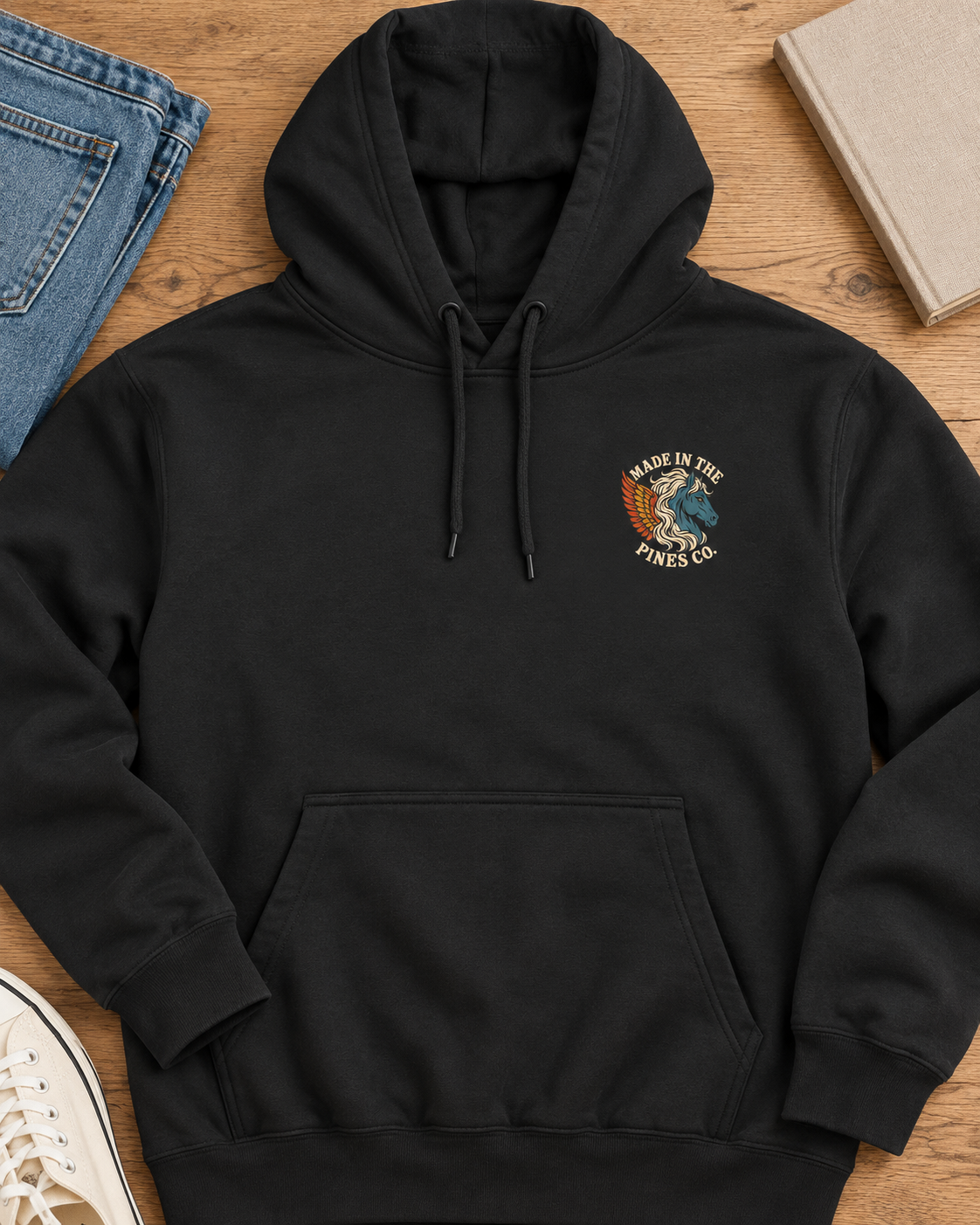 Pegasus Wings Hoodie — Mythical Winged Horse Graphic Hoodie