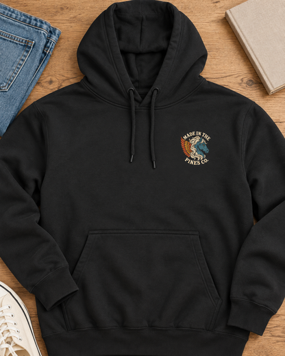 Pegasus Wings Hoodie — Mythical Winged Horse Graphic Hoodie