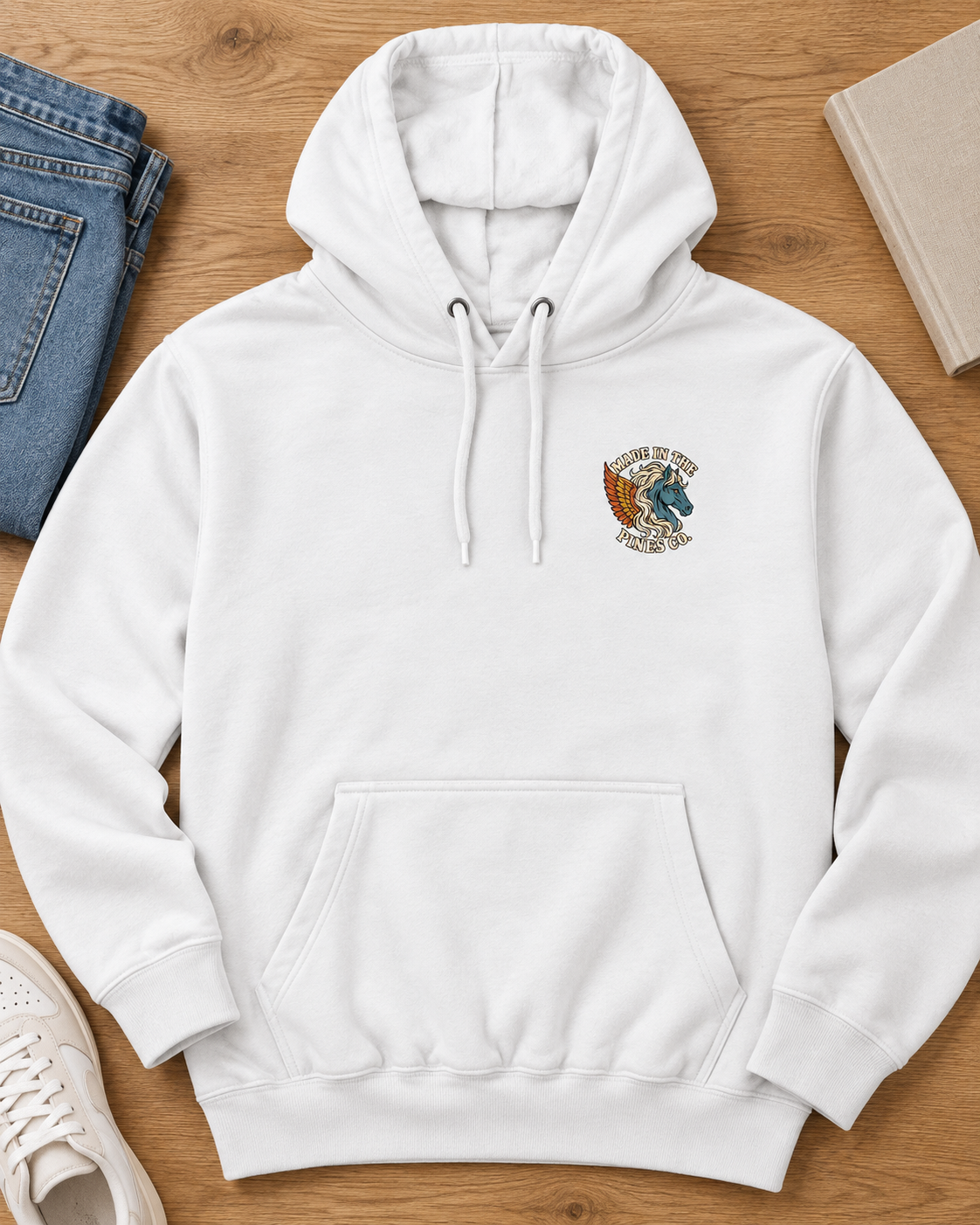 Pegasus Wings Hoodie — Mythical Winged Horse Graphic Hoodie