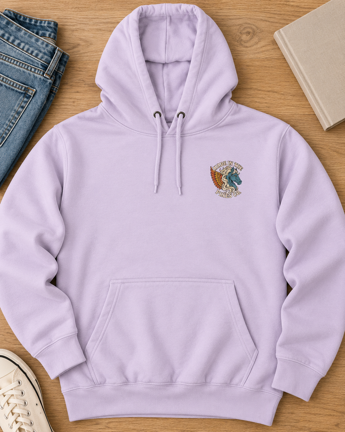 Pegasus Wings Hoodie — Mythical Winged Horse Graphic Hoodie