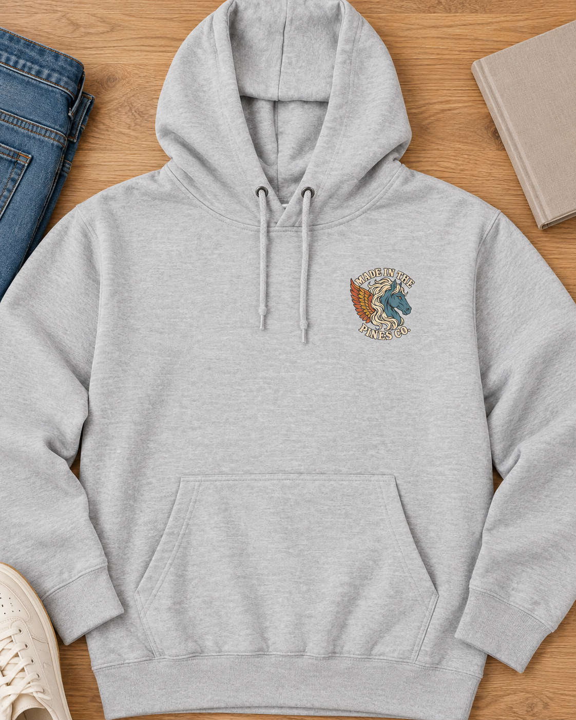 Pegasus Wings Hoodie — Mythical Winged Horse Graphic Hoodie
