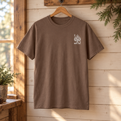 Queen of the Pines Graphic T-Shirt — Vintage Spade Forest Design